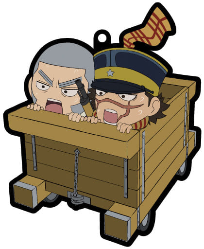 Sugimoto Shiraishi on Trolley Golden Kamuy Charide Rubber Charm Key Chain [USED]