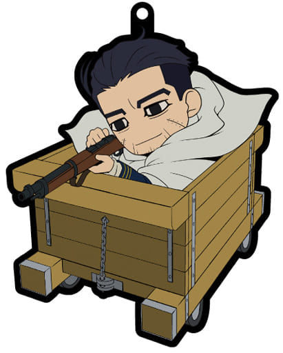 Ogata on Trolley Golden Kamuy Charide Rubber Charm Key Chain [USED]