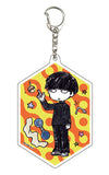 Shigeo Kageyama Background Orange Mob Psycho 100 Season 2 Graph Art Design Acrylic Key Chain 01 Key Chain [USED]