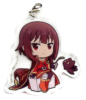 Megumin Sitting KonoSuba God's Blessing on this Wonderful World! Ichiban Kuji Sa Watashito Issho ni Bakuretsudo o Ayumojanaidesuka! Acrylic Charms Prize D Charm [USED]