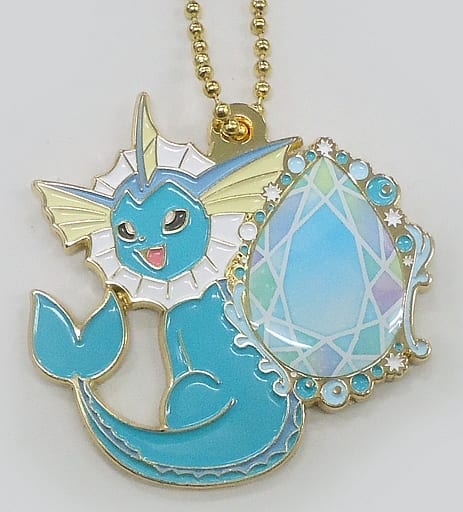Vaporeon Pokemon Ichiban Kuji Eievui & Crystal Drops Metal Charm Prize G Charm [USED]