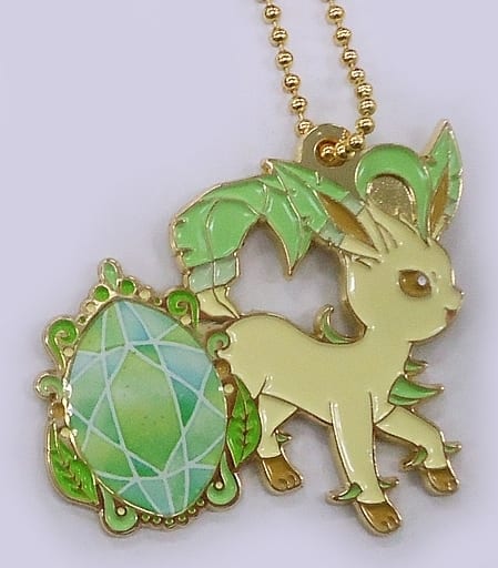Leafeon Pokemon Ichiban Kuji Eievui & Crystal Drops Metal Charm Prize G Charm [USED]