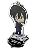 Nobuchika Ginoza Glasses PSYCHO-PASS Trading Acrylic Stand Key Chain animate cafe Limited Key Chain [USED]