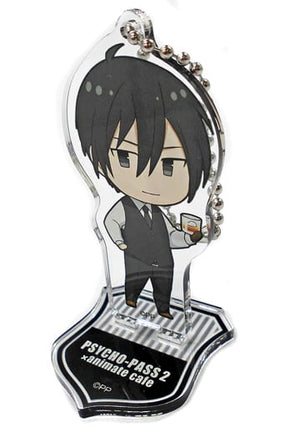 Nobuchika Ginoza Naked Eye PSYCHO-PASS Trading Acrylic Stand Key Chain animate cafe Limited Key Chain [USED]