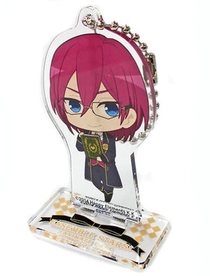 Ibara Saegusa Ensemble Stars! Trading Acrylic Stand Key Chain Blood Banquet Ver. Group C animate cafe Limited Key Chain [USED]