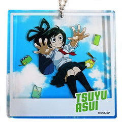 My Hero Academia Tsuyu Asui Special Big Blocky Jump Festa 2019 Limited Omikuji Super Great Good Luck, Great Good Luck, Great Misfortune, Super Great Misfortune Prize Keychains [USED]