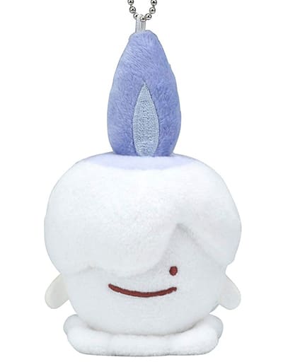 Litwick Pokemon Transform! Metamon Mascot Pokemon Center Limited Key Chain [USED]