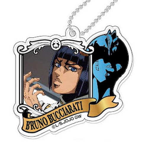 Bruno Bucciarati JoJo's Bizarre Adventure Part 5: Golden Wind Decofure Acrylic Key Chain Key Chain [USED]