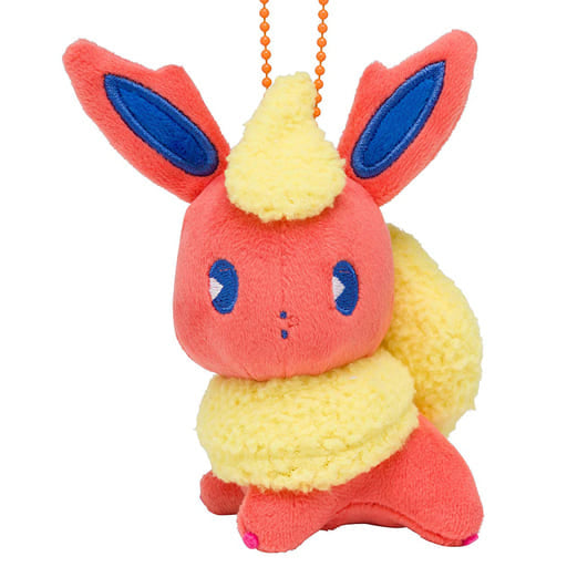Flareon Pokemon Mascot Mix Ole Pokemon Center Limited Key Chain [USED]