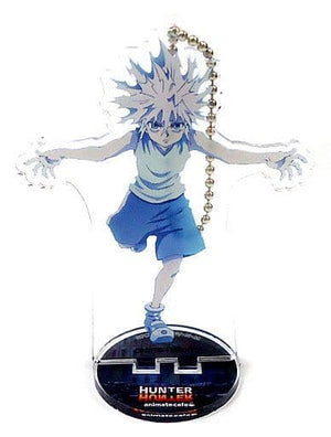 Killua Zoldyck Hunter x Hunter Big Acrylic Key Chain animatecafe Vol.4 Chimera Ant Edition Limited Key Chain [USED]