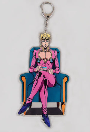 Giorno Giovanna JoJo's Bizarre Adventure Part 5: Golden Wind Acrylic Key Chain J-World Tokyo Limited Key Chain [USED]