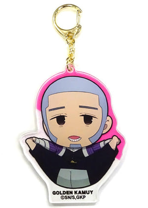 Shiraishi Yoshitake Golden Kamuy Season 2 Acrylic Key Chain Only Shop Limited Key Chain [USED]