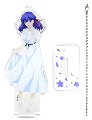 Sakura Matou B Fate/stay night: Heaven's Feel II. lost butterfly Acrylic Mascot Theater Limited Key Chain [USED]