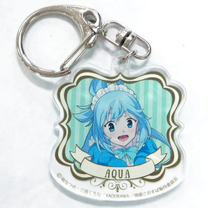 Aqua Default Style KonoSuba God's Blessing on this Wonderful World! Trading Acrylic Key Chains Konosuba Exhibition in Marui: Kono Subarashii Saiji ni Goraiten o! Limited Key Chain [USED]