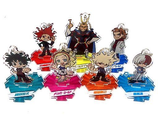 My Hero Academia THE MOVIE: Two Heroes Izuku Midoriya & Others Newly Drawn Official Chibi Character Acrylic Stand Keychain TOHO animation STORE Limited Included with Blu-ray/DVD Plus Ultra Bundle Version 7 Types Set Keychains [USED]
