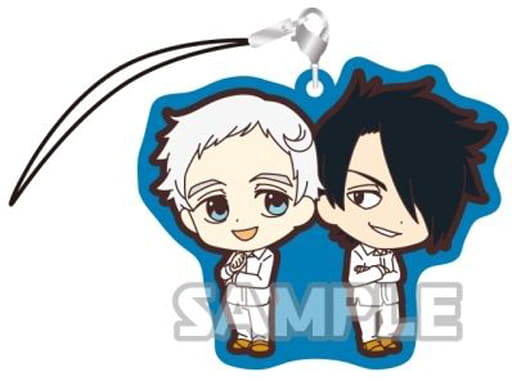 Ray Corporation Norman The Promised Neverland Rubber Strap DUO Key Chain [USED]