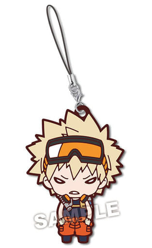 Katsuki Bakugo My Hero Academia Nitotan Cleaning Rubber Mascot Key Chain [USED]