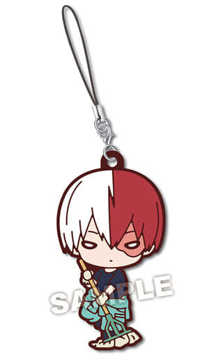 Shoto Todoroki My Hero Academia Nitotan Cleaning Rubber Mascot Key Chain [USED]