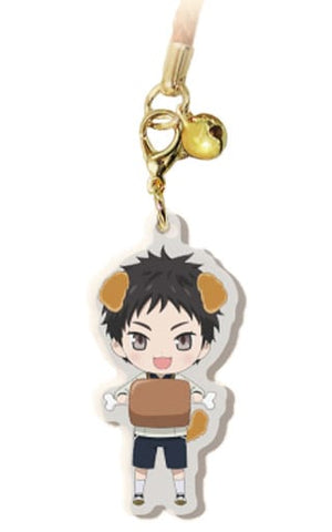 Atsushi Toushirou Touken Ranbu: Hanamaru 2 Touken Ranbu!? 2 Netsuke Acrylic Strap No.3 Key Chain [USED]