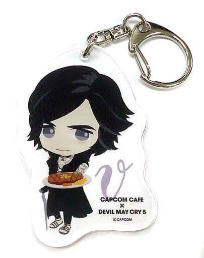Devil May Cry 5 V Plain Clothes Acrylic Keychain Capcom Cafe Limited Keychains [USED]