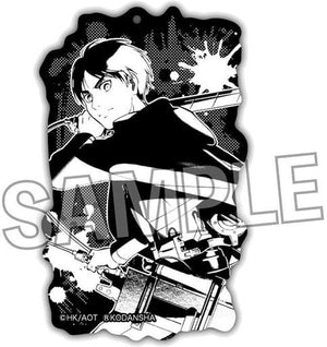 Ellen Yeager 2018 Attack on Titan Newly Drawn Black Acrylic Key Chain Key Chain [USED]