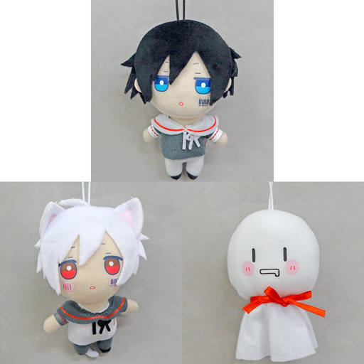 Mafumafu, etc. Mascot Plush All 3 Types Set Key Chain [USED]