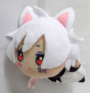 Mafumafu Cat Ear Normal Nesoberi Mascot Plush Toy Key Ring [USED]