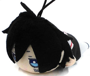 Mafumafu Black Hair Nesoberi Mascot Plush Toy Key Ring [USED]