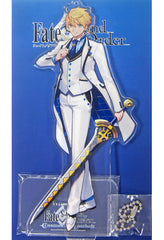 Saber / Arthur Pendragon Prototype Spiritual Clothing White Rose Fate/Grand Order Character Pickup Acrylic Mascot Animejapan 2019 Limited Key Chain [USED]