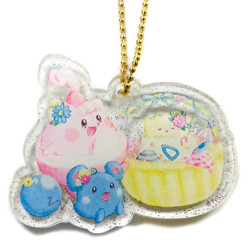 Azurill Happiny Togepi Pokemon Acrylic Charm Collection Easter Garden Party Pokemon Center Limited Charm [USED]