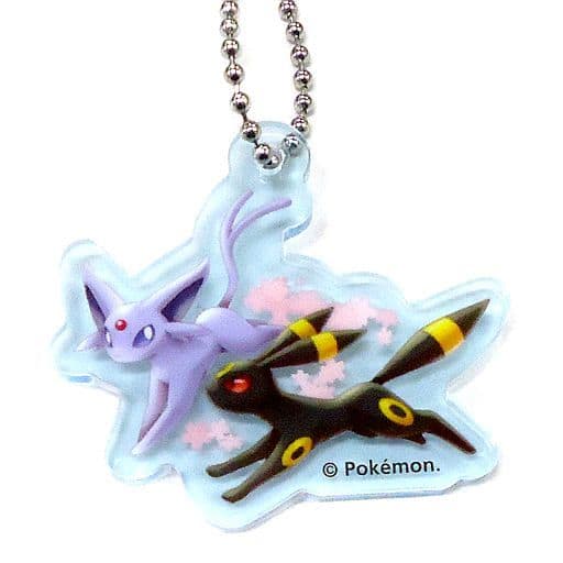 Espeon Umbreon Pokemon Acrylic Charm Collection Hannari Ochakai Gokko Pokemon Center Limited Charm [USED]