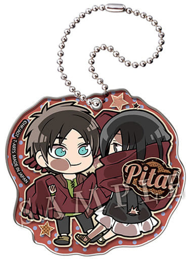 Ellen Mikasa Attack on Titan Season3 Pita! Deformed Acrylic Key Chain Vol.2 Key Chain [USED]
