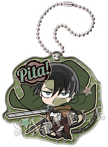Levi Ackerman Attack on Titan Season3 Pita! Deformed Acrylic Key Chain Vol.2 Key Chain [USED]