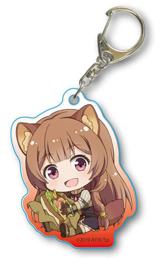 Raphtalia The Rising of the Shield Hero Gyugyutto Acrylic Key Chain Key Ring [USED]