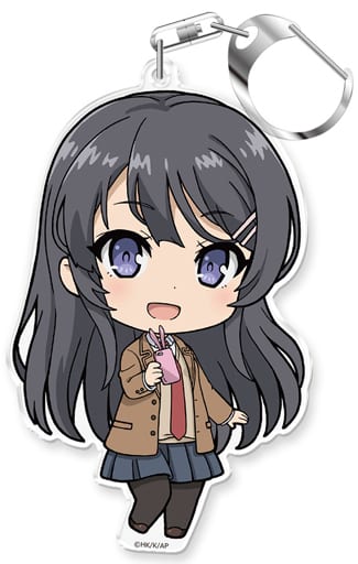 Mai Sakurajima School Uniform Ver. Rascal Does Not Dream of Bunny Girl Senpai Punicolle! Keychain Key Chain [USED]