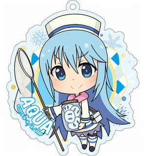 Aqua Yukisei Toubatsu KonoSuba: God's Blessing on this Wonderful World! Legend of Crimson Newly Drawn Acrylic Key Chain Key Chain [USED]