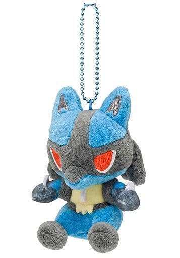 Lucario Pokemon Pokemon Dolls Mocchiri Mascot Pokemon Center Limited Key Chain [USED]