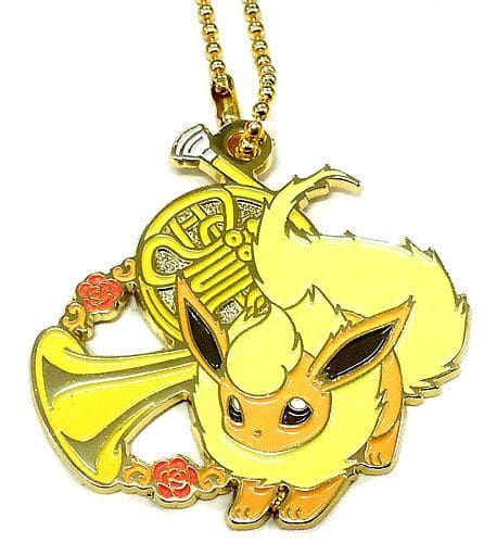 Flareon Pokemon Ichiban Kuji Eievui & Melodies Metal Charm Prize G Charm [USED]