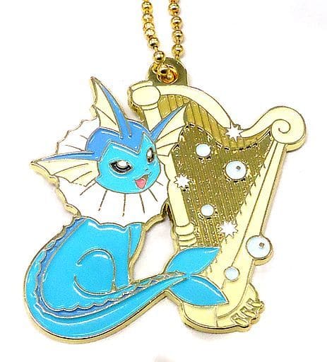 Vaporeon Pokemon Ichiban Kuji Eievui & Melodies Metal Charm Prize G Charm [USED]