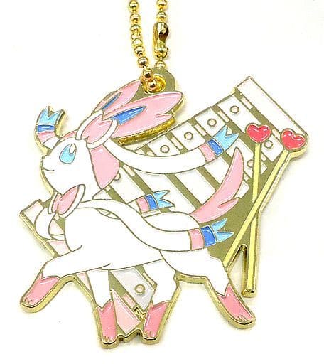 Sylveon Pokemon Ichiban Kuji Eievui & Melodies Metal Charm Prize G Charm [USED]