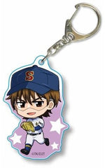 Kazuya Miyuki Ace of Diamond Act II Tekutoko Acrylic Key Chain Key Ring [USED]