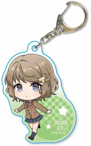 Koga Tomoe Rascal Does Not Dream of Bunny Girl Senpai Tekutoko Acrylic Key Chain Key Ring [USED]