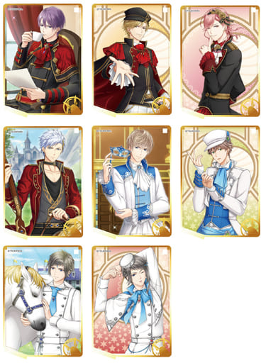 Shiki Takamura, etc. Tsukino Paradise Trading Acrylic Stand Key Chain SQ BOX All 8 Types Set Key Chain [USED]