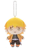 Zenitsu Agatsuma Demon Slayer: Kimetsu no Yaiba Nitotan Plush Toy with Ball Chain Key Chain [USED]