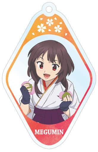 Megumin A KonoSuba: God's Blessing on this Wonderful World! Legend of Crimson Newly Drawn Illustration Trading Acrylic Key Chains Key Chain [USED]