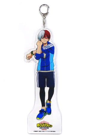 Shoto Todoroki Athletic Festival Ver. My Hero Academia Deka Acrylic Keychain Chara Pop Store Tomodachi 100nin Dekirukana? Omatsuri! in Takoba Seaside Park! Limited Key Chain [USED]