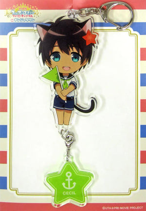 Cecil Aijima Uta no Prince Sama Movie: Maji Love Kingdom Acrylic Key Chain Nanja Town Limited Key Chain [USED]