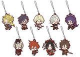 Akashikuniyuki, etc. Touken Ranbu ONLINE Nitotan Rubber Mascot Vol.5 All 9 Types Set Key Chain [USED]