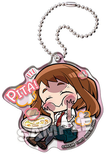 My Hero Academia Ochaco Uraraka Pita! Deformed Itadakimasu! Acrylic Keychain Keychains [USED]