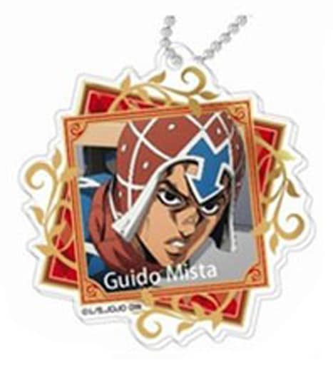 Guido Mista JoJo's Bizarre Adventure: Golden Wind Decofla Acrylic Key Chain Vol.2 Bucciarati Team Key Chain [USED]